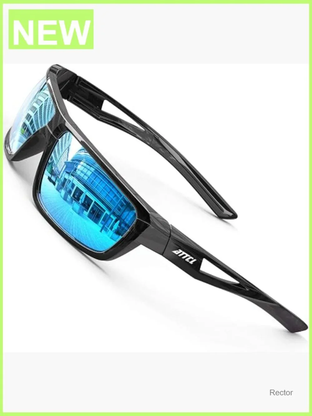 Polarized Sunglasses Men Sports TR90 Frame UV400 Protection Wrap-Around Driving